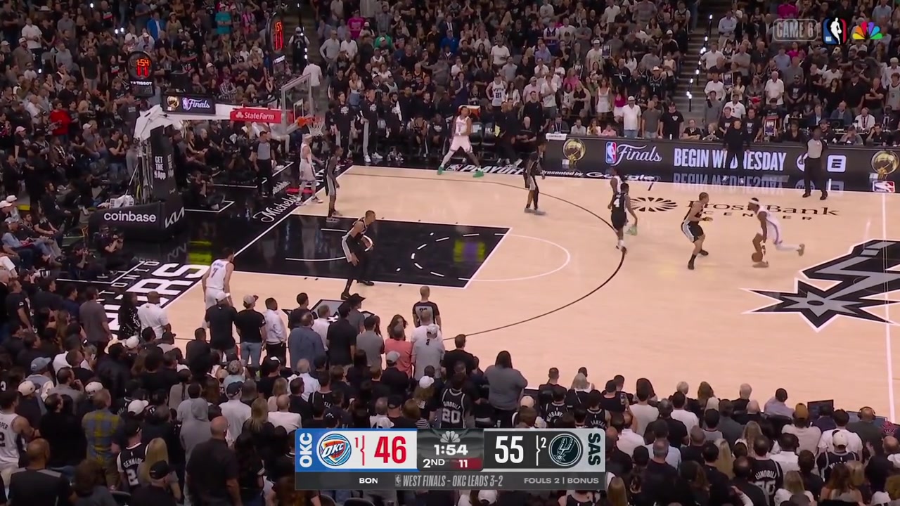 Shai Gilgeous-Alexander hits the tough mid-range jumper over Carter Bryant