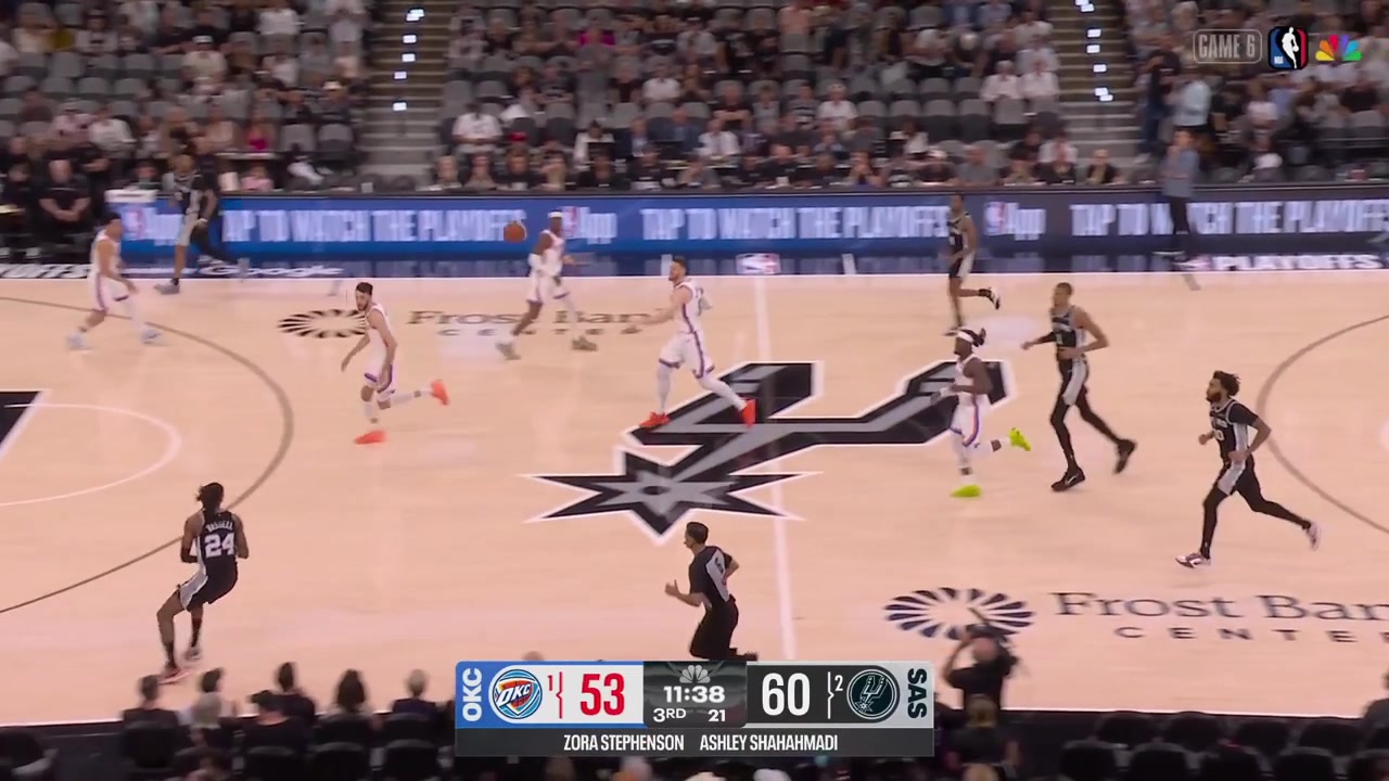 Devin Vassell hits his 4th triple as the Spurs remain hot from 3 to start the 2nd half