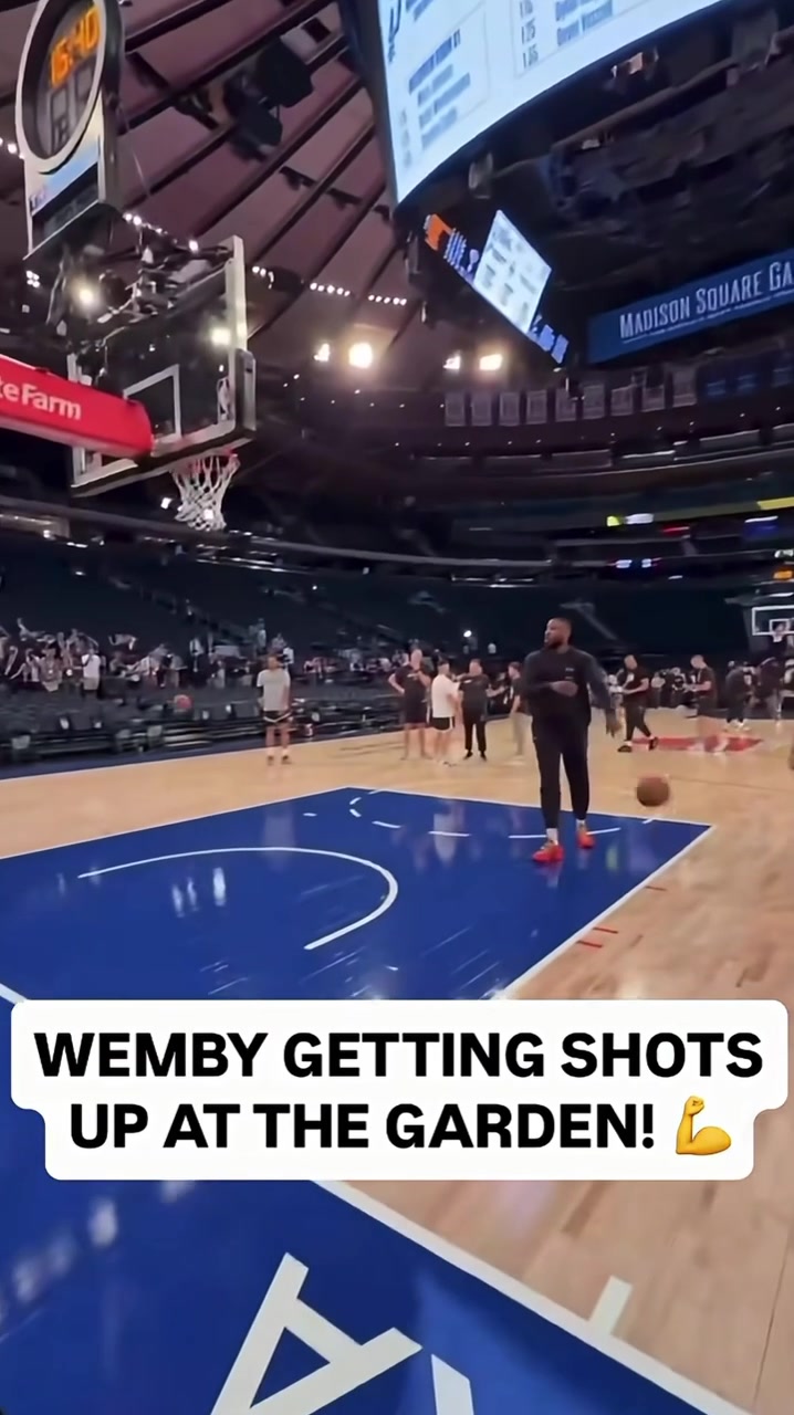 Victor Wembanyama Shooting 3s in Madison Square Garden
