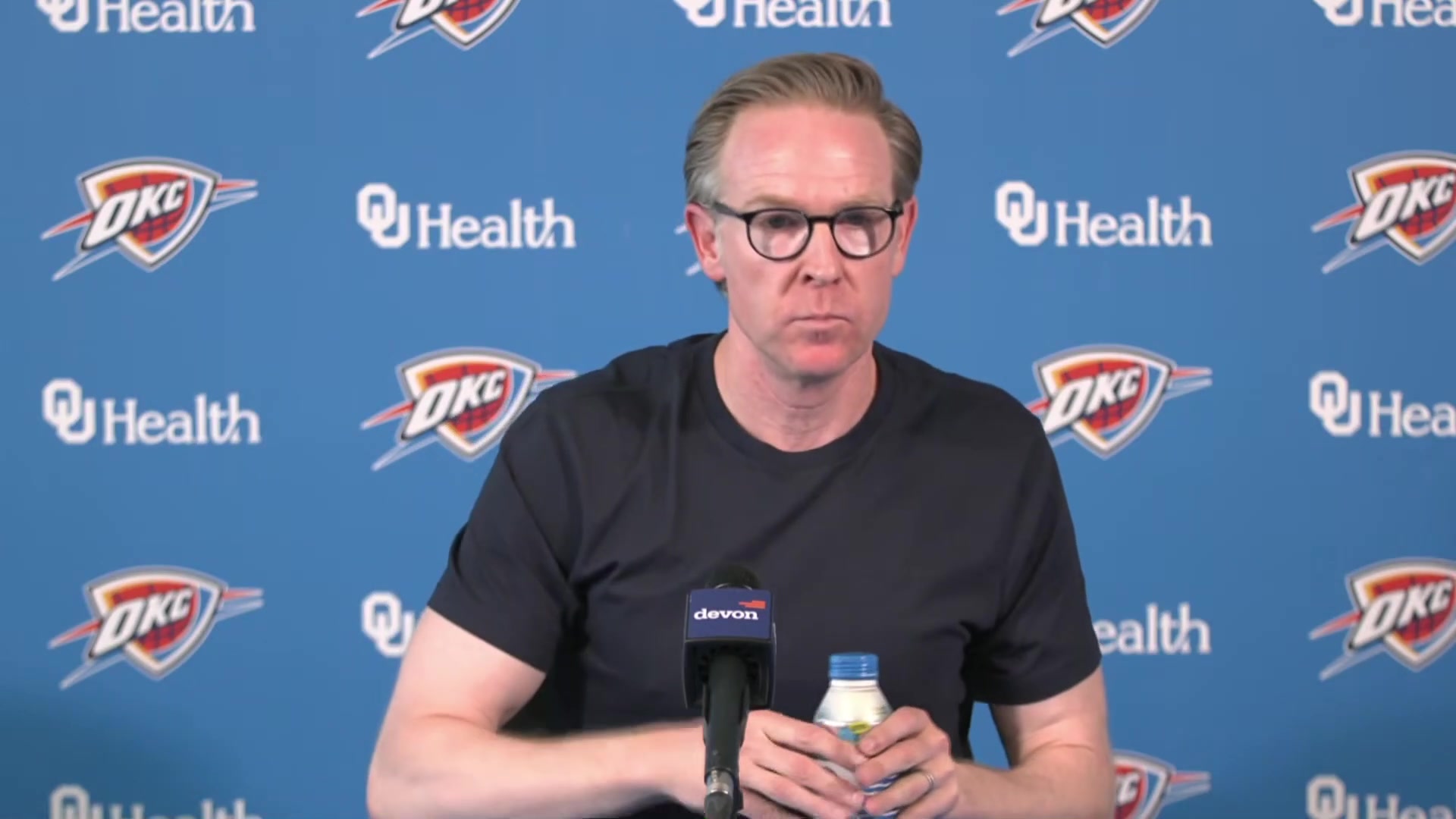 Sam Presti comments on what Cason Wallace said about the contract thing he praises Wallace and says there are a lot of options and different paths but it will be discussed with Wallace at the appropriate time