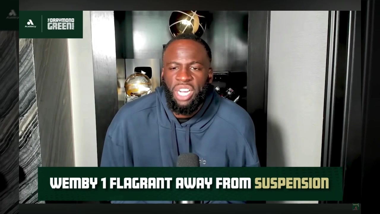 Draymond Green Victor Wembanyama is a great player Victor is a European player And I've been on record saying European players are dirty and everybody's like Draymond shouldn't say that And I told y'all no Draymond will fck you up I'm not dirty It's a completely different thing