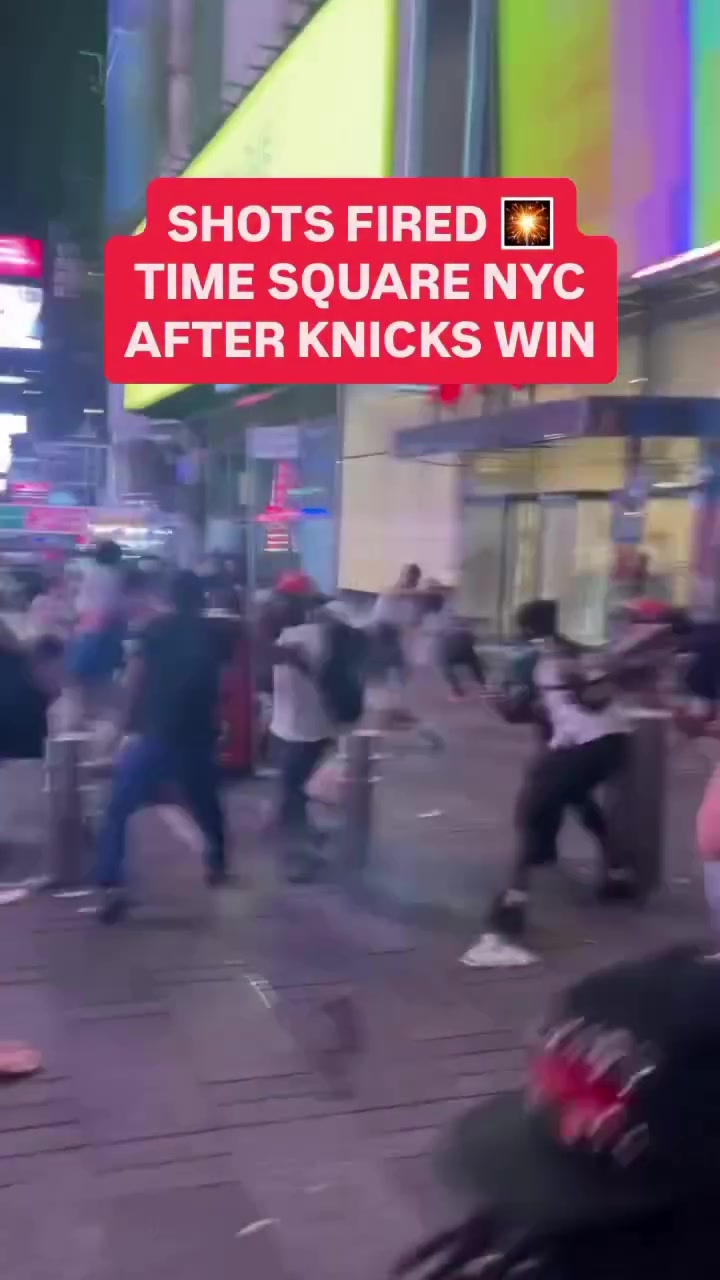 Shots fired in Times Square after knicks win