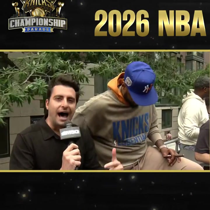 Carmelo Anthony at the Knicks parade New York is as they would say lit right now