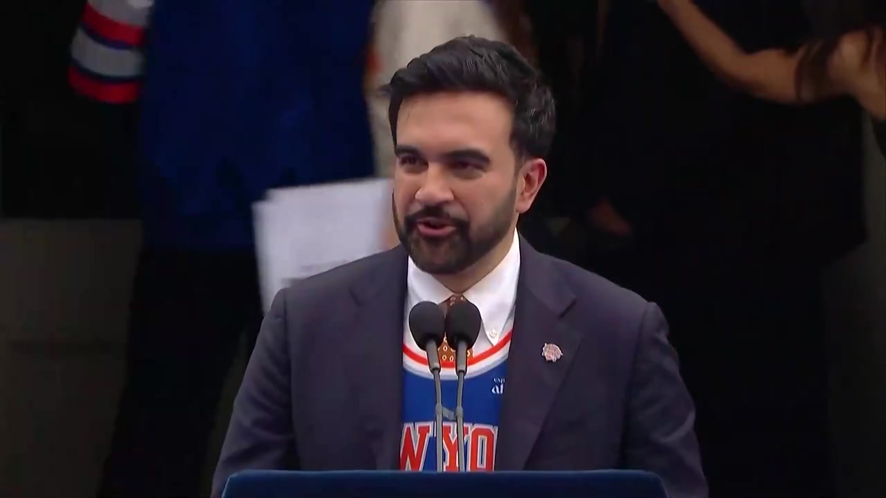 NYC Mayor Mamdani's Entire Speech at Knicks Parade
