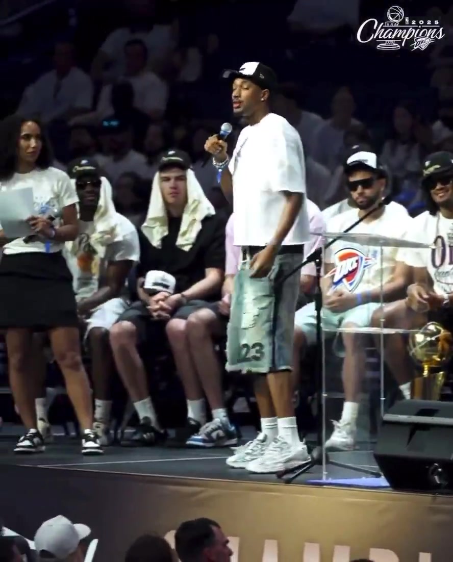 Infamous Aaron Wiggins speech after winning the Championship