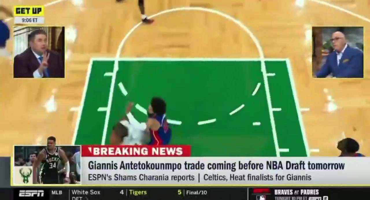 Charania Deals involving Giannis Antetokounmpo are not expected to involve a third or fourth team Bostons offer includes additional pieces on top of Jaylen Brown