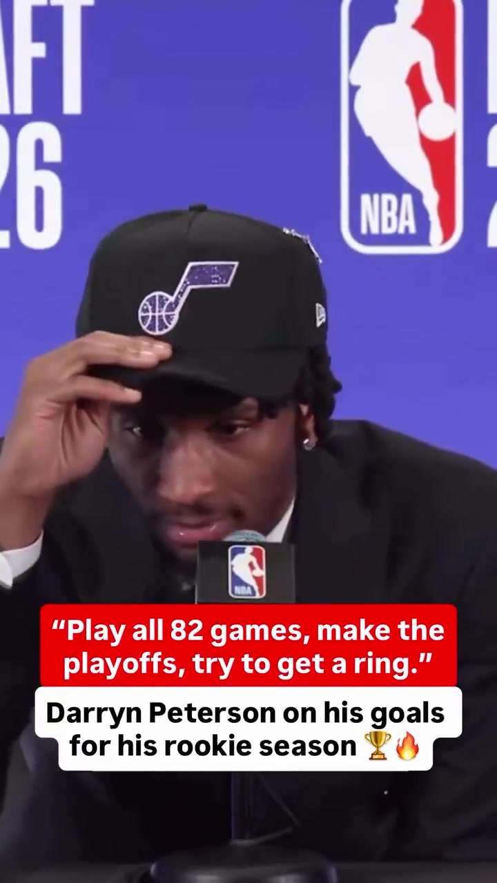 2 Pick Darryn Peterson Wants To Bring a Championship To Utah Right Away Try to get a ring I seen a lot of rookies get deep in the playoffs which inspired me They came up short but I wanna get all the way in and get a ring