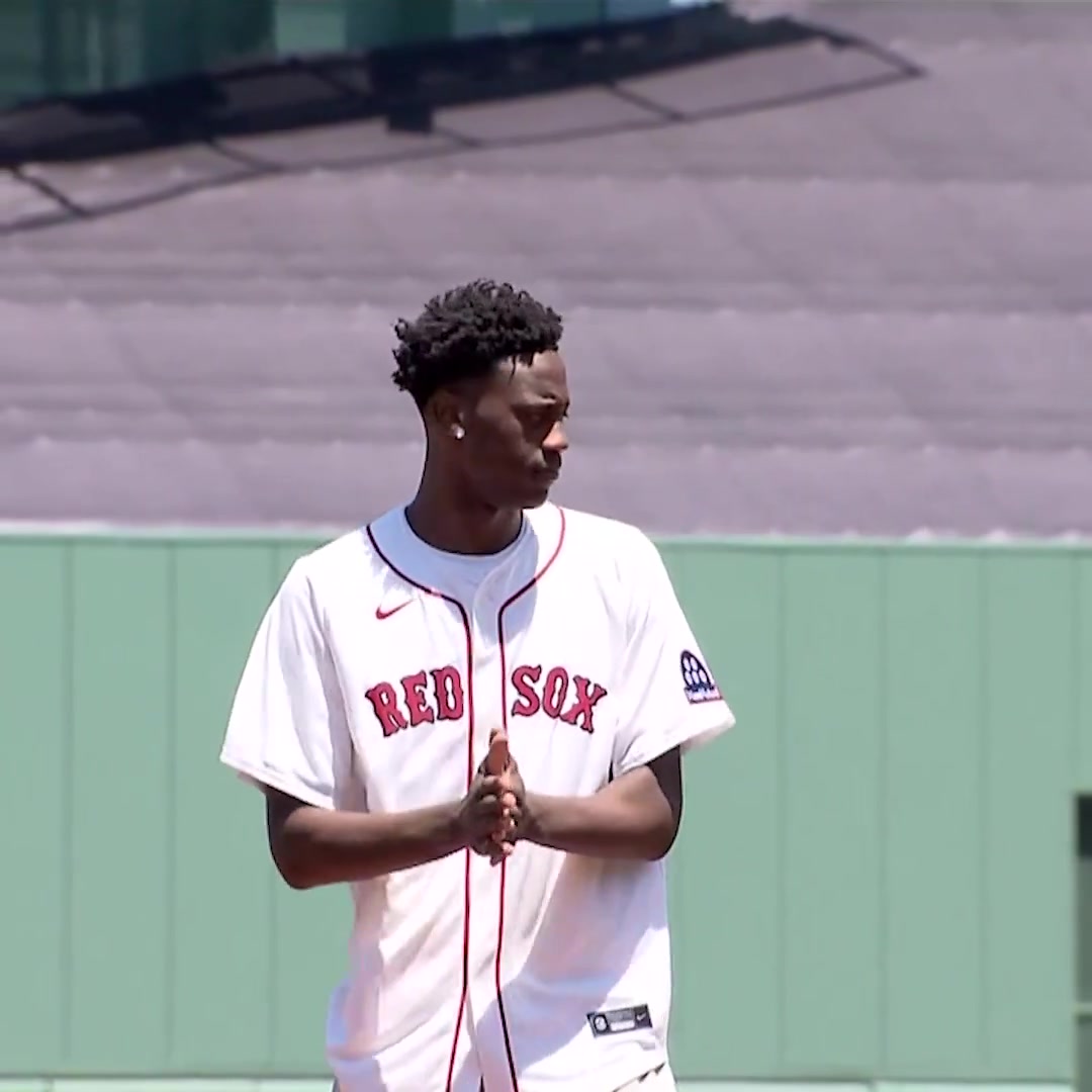No 1 overall NBA Draft pick and Massachusetts native AJ Dybantsa tossed the first pitch at the Red Sox game