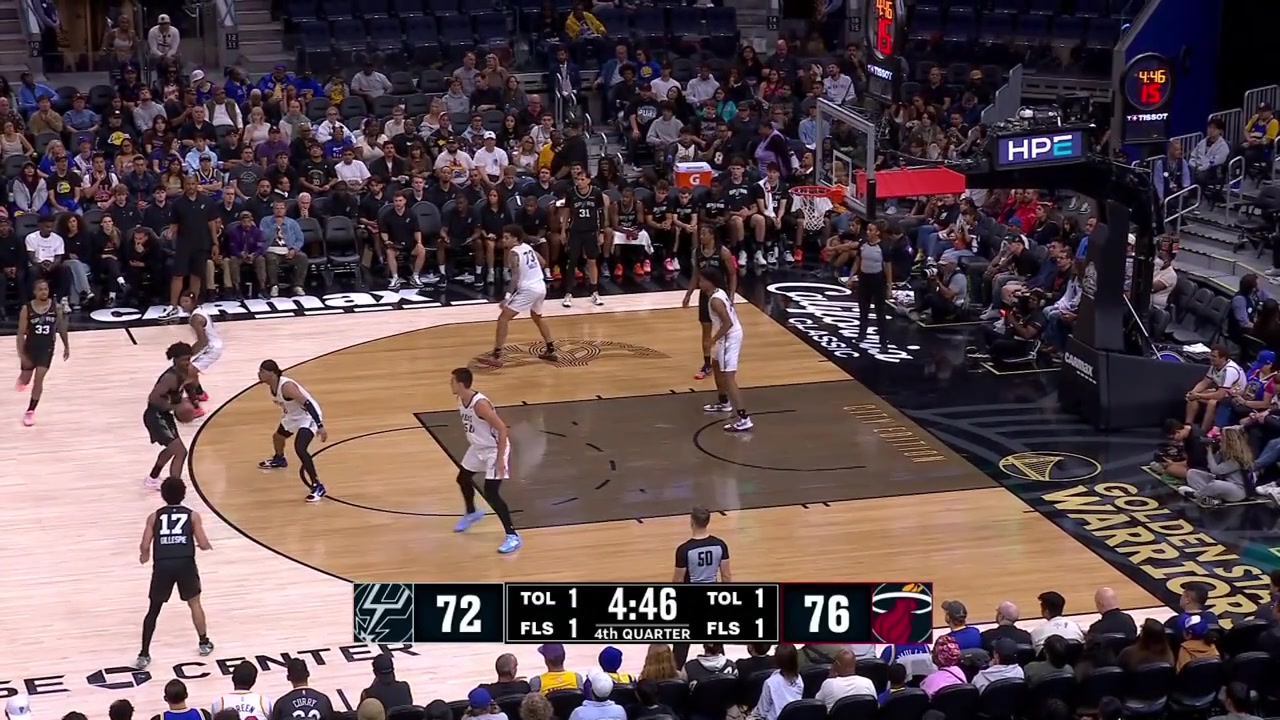 Ja'Kobi Gillespie with a nice lob to Maliq Brown for the dunk with replays