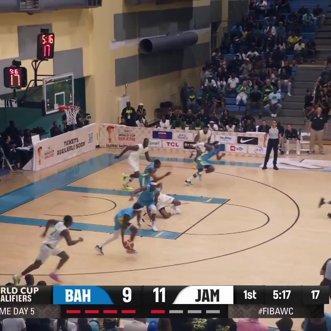VJ Edgecombe tonight in FIBA 26 PTS 9 REB 5 STL