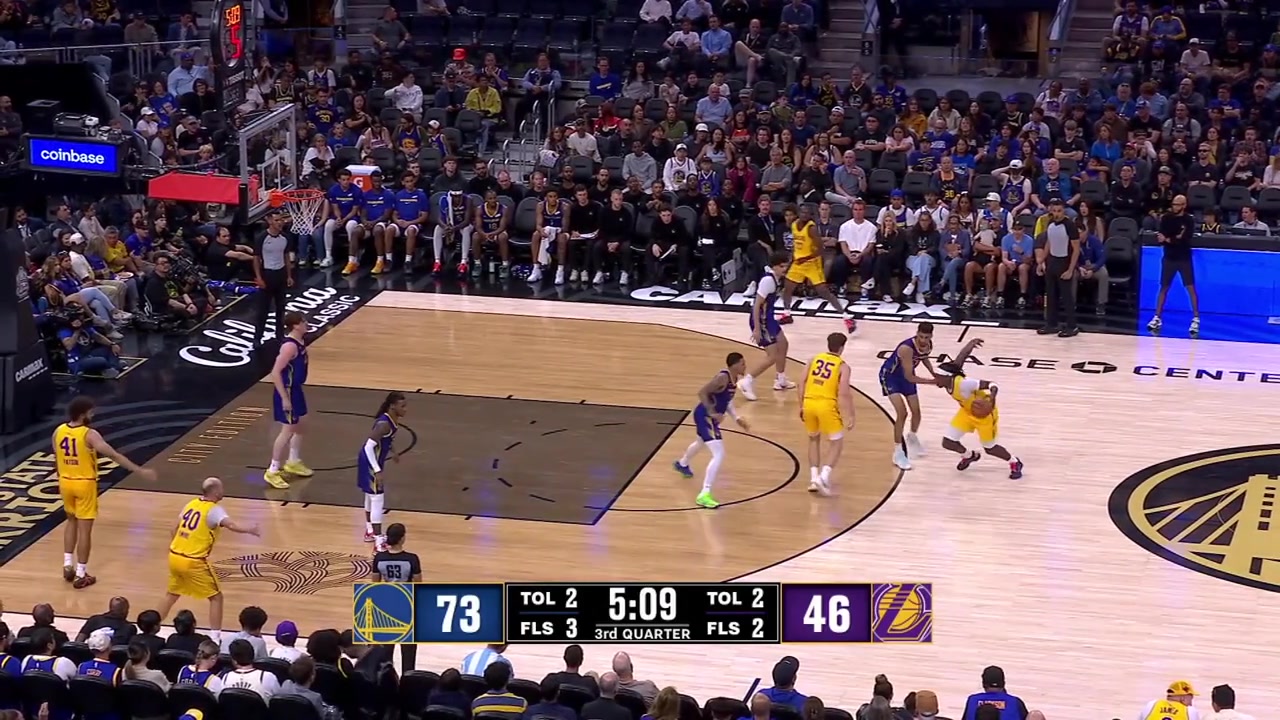 Arthur Kaluma makes the turnaround bank shot just in time to beat the shot clock