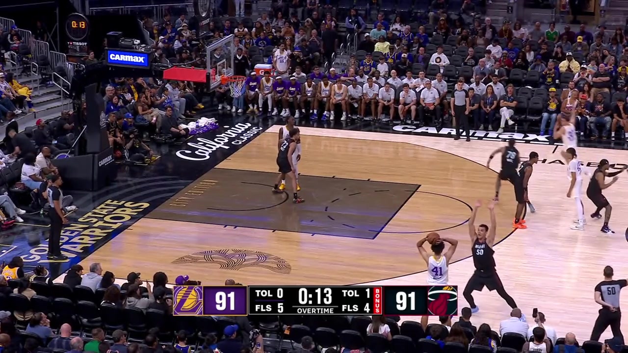 Anton Watson misses the potential game-winning layup in overtime and he cannot believe it as his teammates come to comfort him with replays