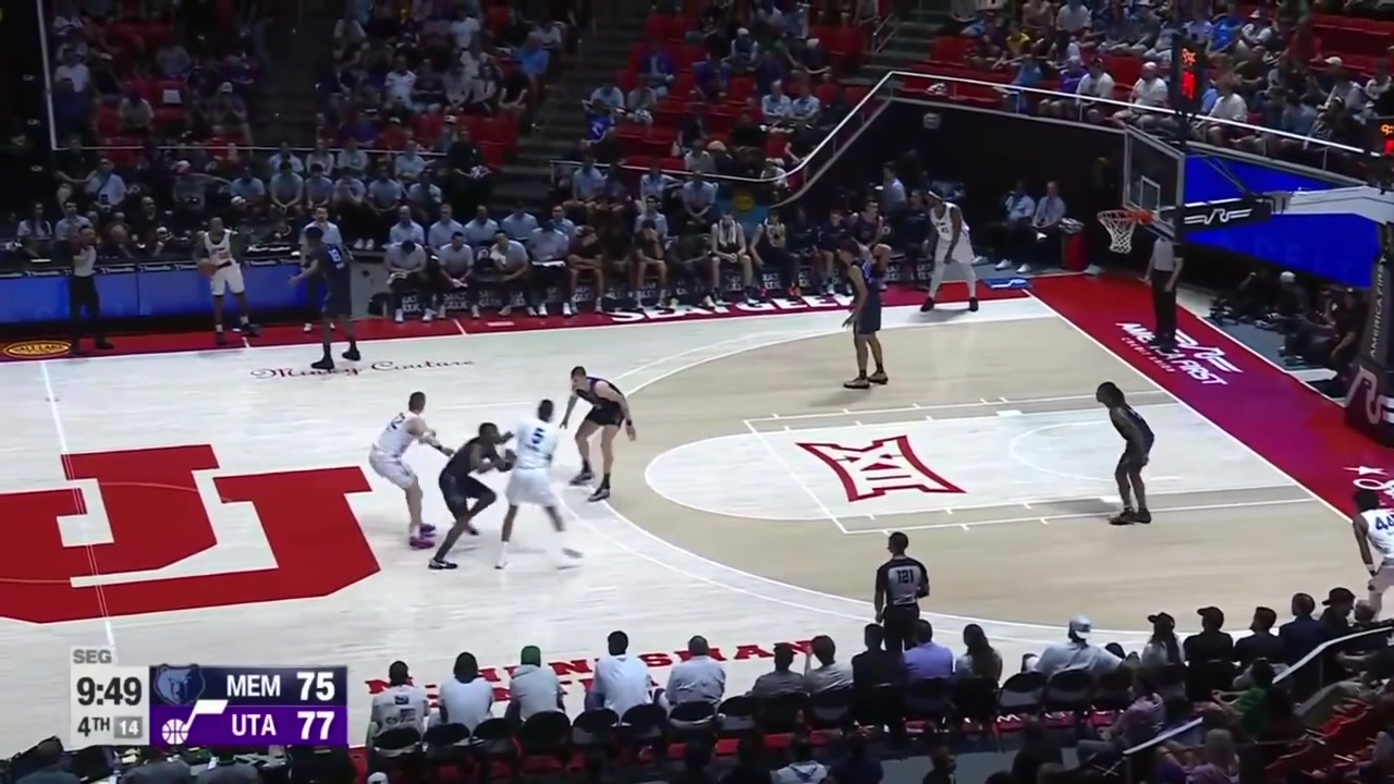 Darryn Peterson finds Justin Harmon Jaxon Kohler and Cody Williams for 3s for his 10th 11th and 12th assist of the night