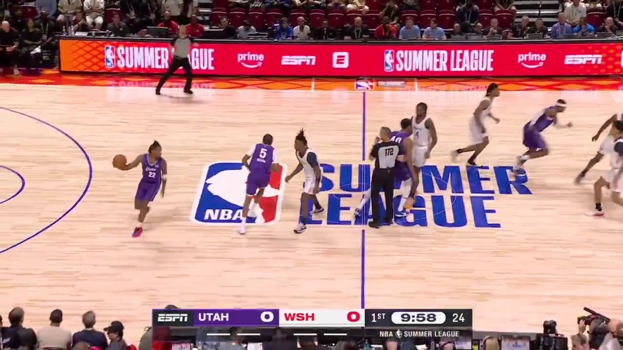 Darryn Peterson full FOOTAGE vs Washington Wizards 92-88 L in a Summer League game in Las Vegas24 Points on 618 FG 333 27 from 3 286 68 FT 750 3 Rebounds 2 Off Rebs 3 Assists 8 TOV 1 Block 9 fouls out of 10 allowed and a - of -9 in 2944 MP