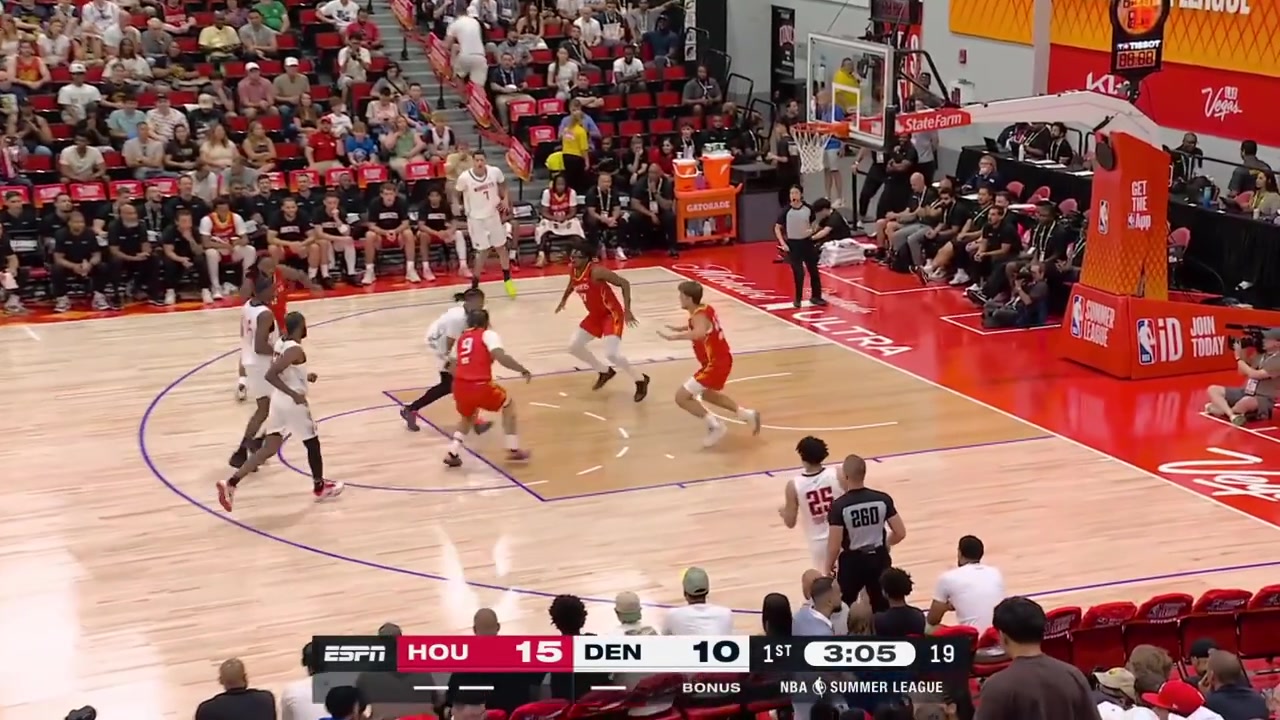 Trevon Brazile hits the triple for his first Summer League bucket