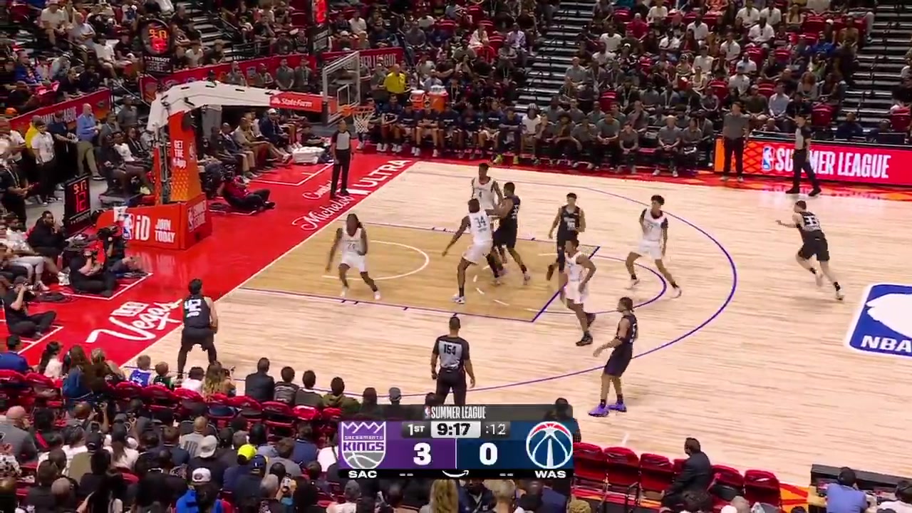 AJ Dybantsa full highlights vs Sacramento Kings 104-85 W - Las Vegas Summer League23 Points on 615 FG 400 16 from 3 167 56 FT 833 7 Rebounds 2 Assists 2 TOV 3 Steals 2 Blocks NO fouls and a - of 18 in 2418 minutes played
