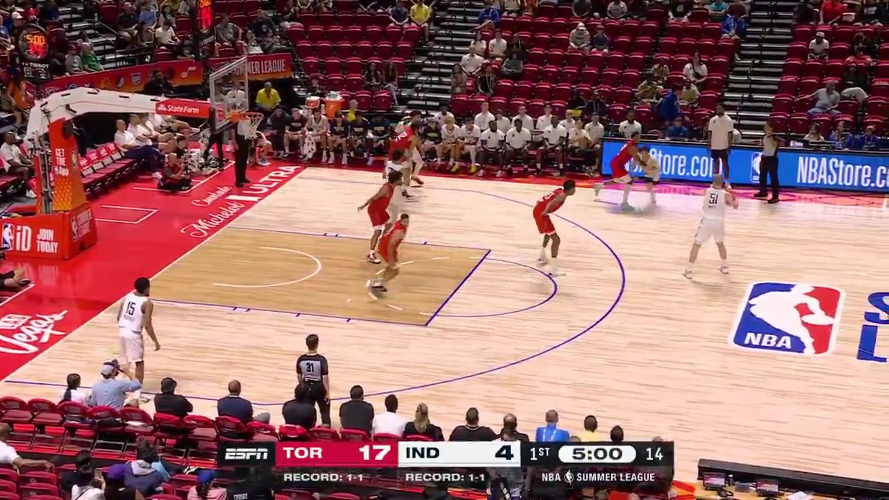 Rienk Mast full highlights vs Toronto Raptors 94-93 L in Las Vegas Summer League23 Points on 814 FG 571 37 from 3 429 23 FT 10 Rebounds 6 Off Rebs 1 Block 1 turnover 2 PF and a - of 4 in 2445 minutes off the bench