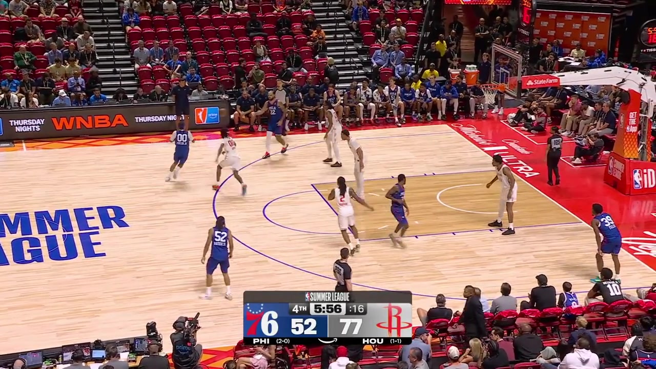 Labaron Philon drives and kicks the ball out to Dante Maddox Jr for the deep 3 4th assist