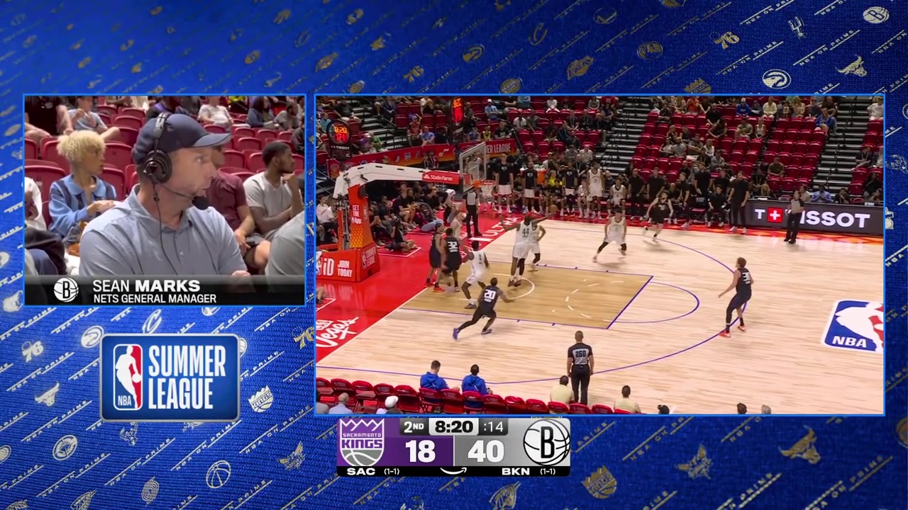 Drake Powell who was 128 36 from the field and 05 from 3 in four Summer League games hits back to back 3s Mikel Brown Jr hits a tough step back 3 over Nique Clifford Tyler Bilodeau blocks Maxime Raynaud and Powell hits another triple