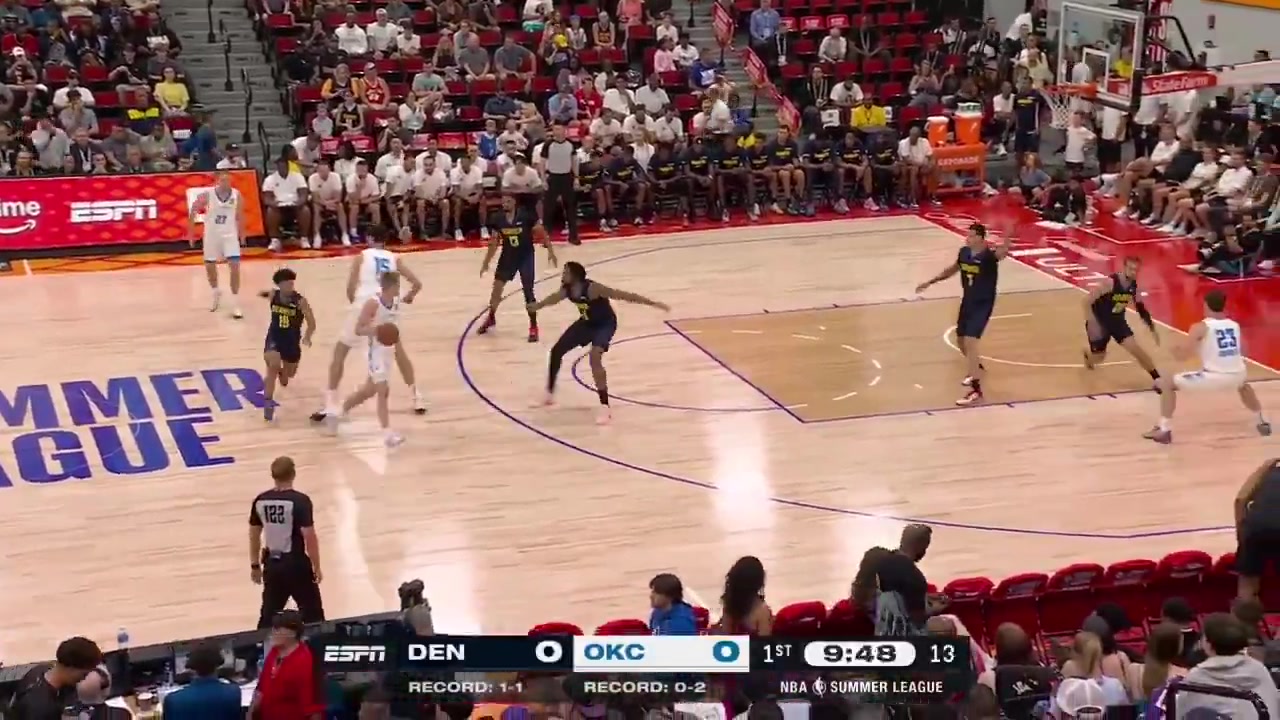 Bennett Stirtz full highlights vs Denver Nuggets last night 106-103 L - Las Vegas Summer League22 Points on 816 FG 500 28 from 3 250 22 FT 2 Rebounds 6 Assists 4 TOV 1 Steal 1 Block 4 PF and a - of -2 in 2939 minutes played