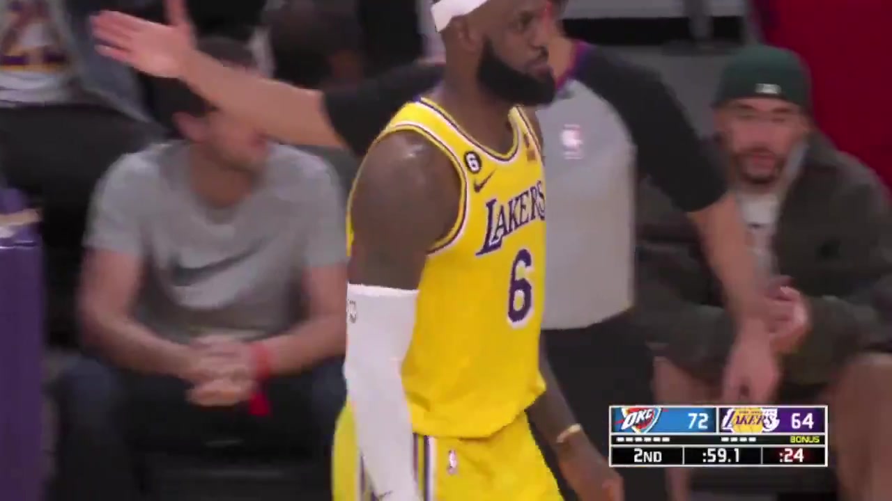 On the day LeBron James broke the all-time scoring record Russell Westbrook refused to sub out of the game for him