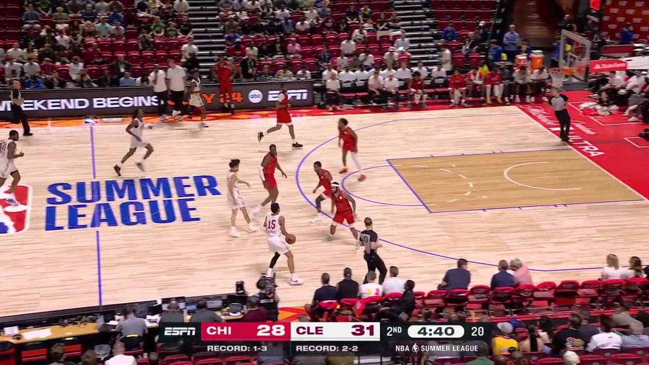 Meleek Thomas shows his quick first step as he easily goes around Boo Buie III and scores the layup with replays