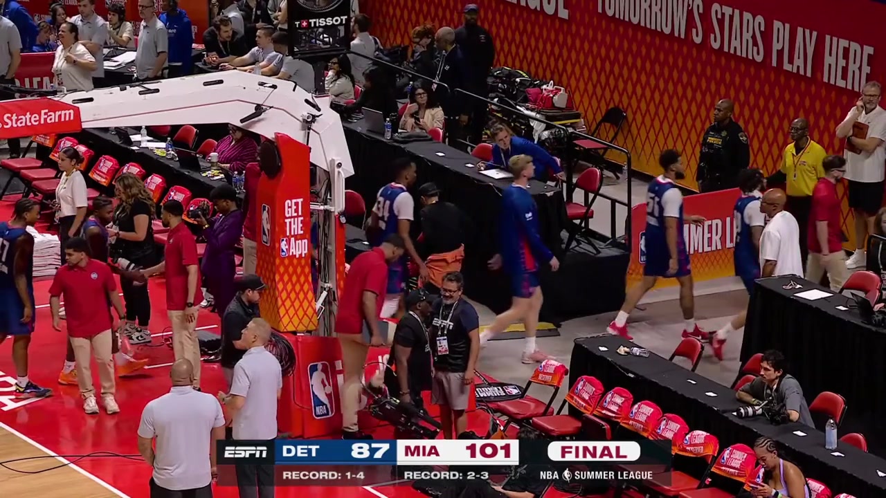 Tre Donaldson full postgame interview on the court after his fantastic game and a win against the Pistons - Summer League