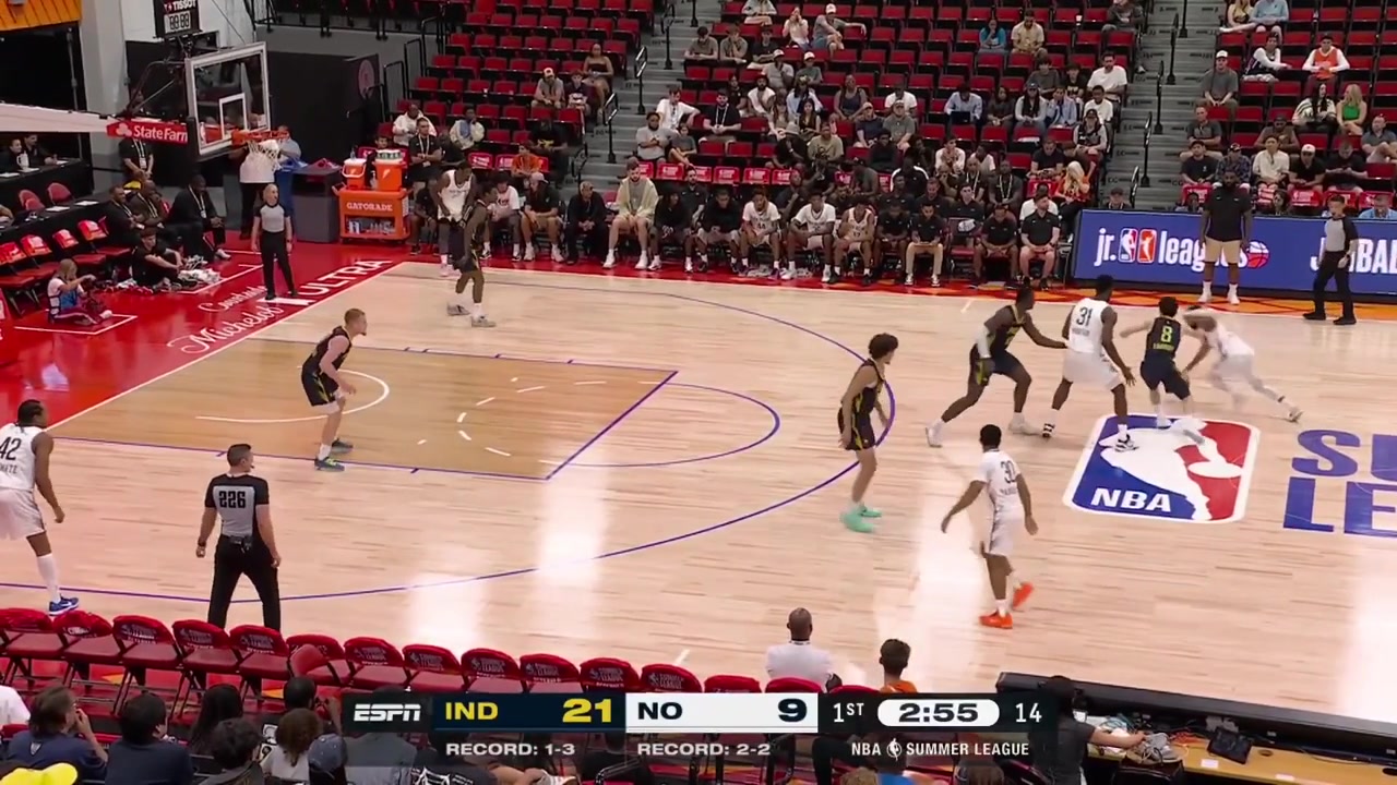Dominique Daniels Jr full highlights vs Indiana Pacers last night 91-73 L - Las Vegas Summer League25 Points on 819 FG 421 48 from 3 33 FT 3 Assists 2 TOV 2 PF and a - of -9 in 3043 minutes played off the bench
