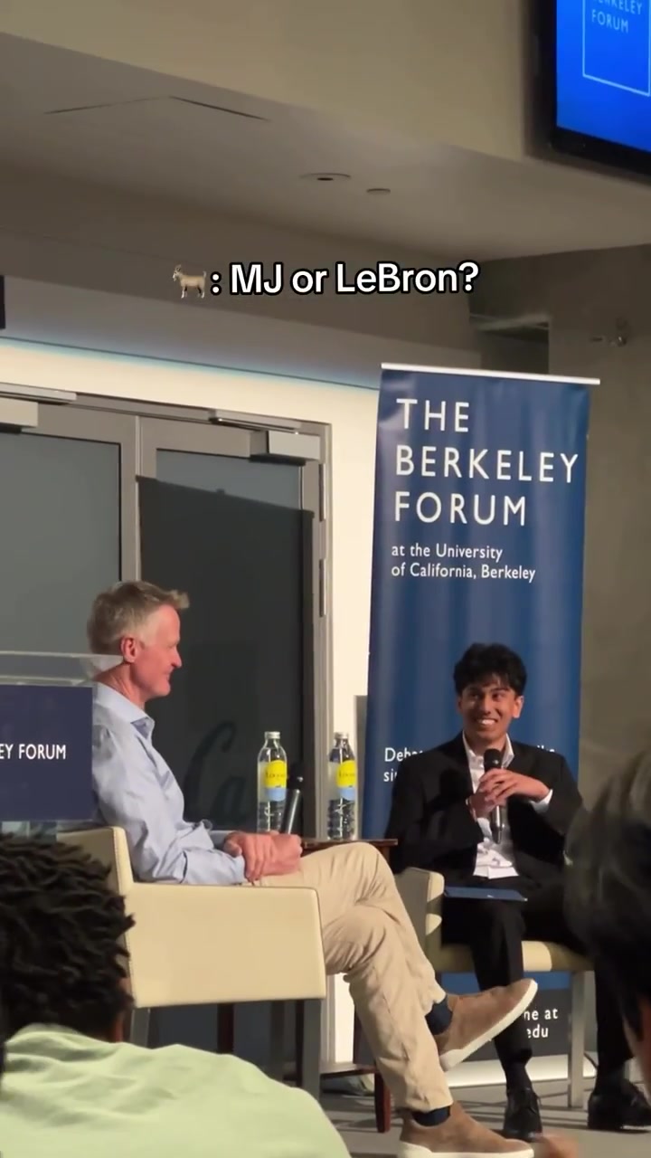 Steve Kerr A few years ago it was Michael Jordan Then I got to coach LeBron James in the Olympics And since people have their phones on here this somehow may end up on social media LeBron won a gold medal and I got to coach him He was an amazing guy to coach Im gonna say its a dead tie