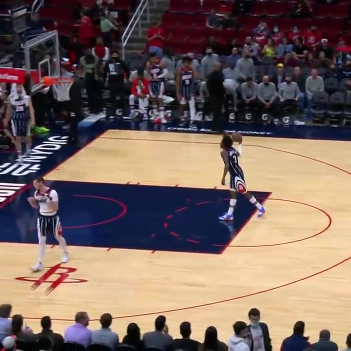 Kevin Porter Jr scores 2 more points for the Raptors by bouncing the ball into their basket at the end of the game