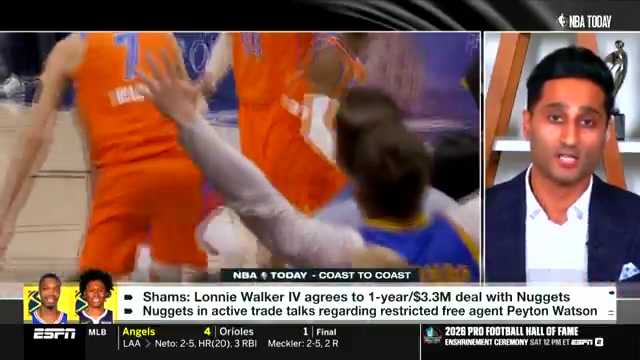 Charania There have been a combination of pick-centered packages and player-centered packages offered for Peyton Watson by Cleveland Milwaukee and the LA Clippers