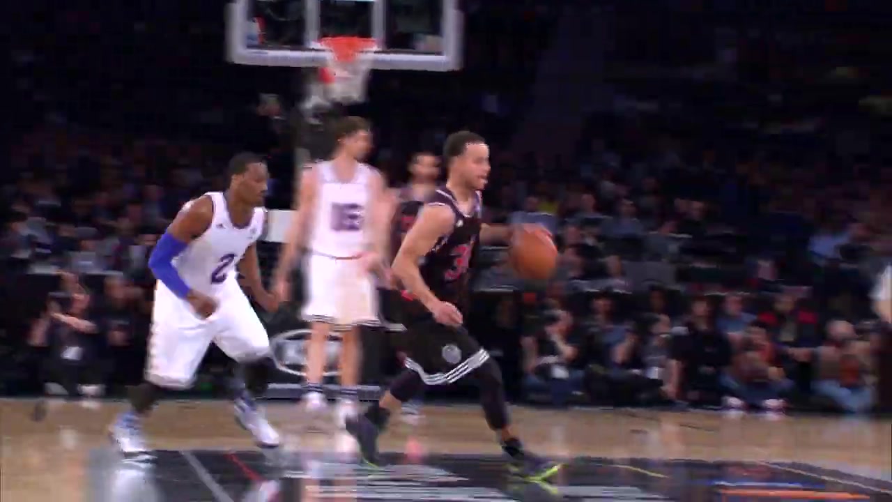 Steph Curry alley-oop to Dirk during the 2015 All Star game