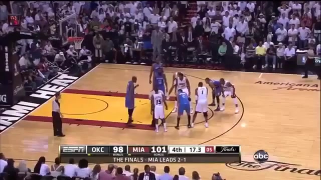 During Game 4 of the 2012 NBA Finals after scoring 43 points Westbrook intentionally fouls Mario Chalmers when the shot clock was not reset sealing a 104-98 loss and a 3-1 series deficit