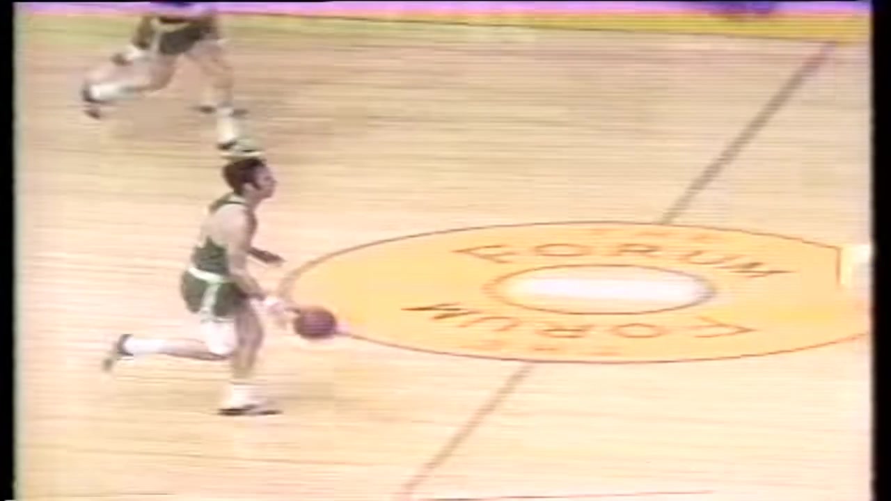 Don Nelson gets the bounce for the CLUTCH bucket in the closing minutes of Game 7 of the 1969 NBA Finals