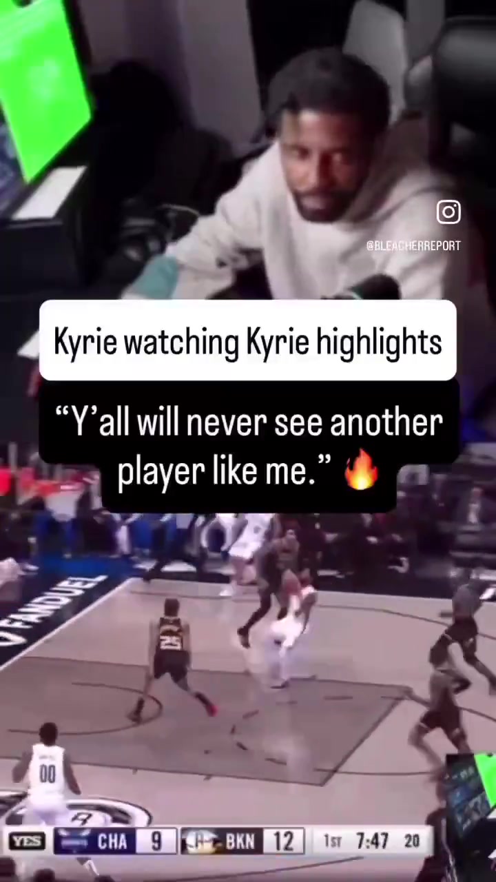 Yall will never see another player like me Ever You will see someone better than me for sure but you will never see another player like me Im cut from a different cloth -Kyrie Irving
