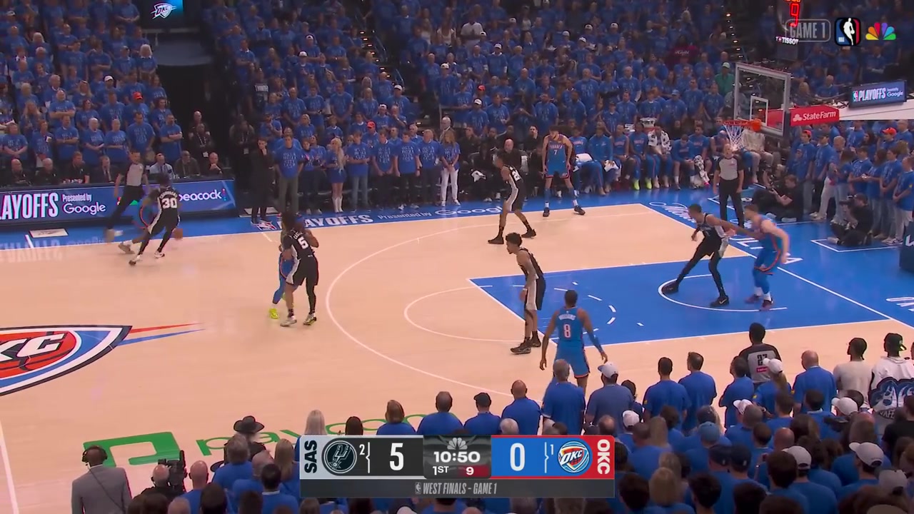 Victor Wembanyama puts up 41 Points and 24 Rebounds against the Thunder in Game 1 of the WCF