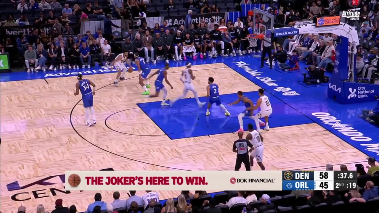 Jamal Murray attacks Paolo Banchero again and hits a shot over him capping a 22-5 Denver run against Orlando