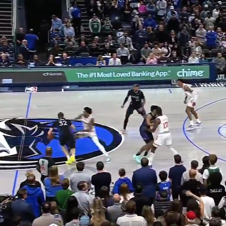 Cooper Flagg assessed a Flagrant 1 for tripping Amen Thompson to prevent a Houston fast break opportunity