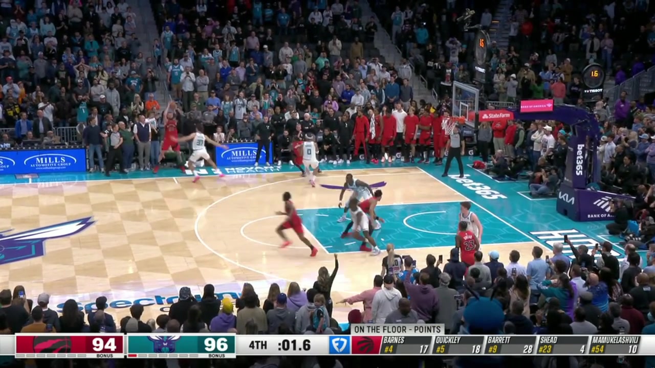 Quickley hits the game-winner for Raptors