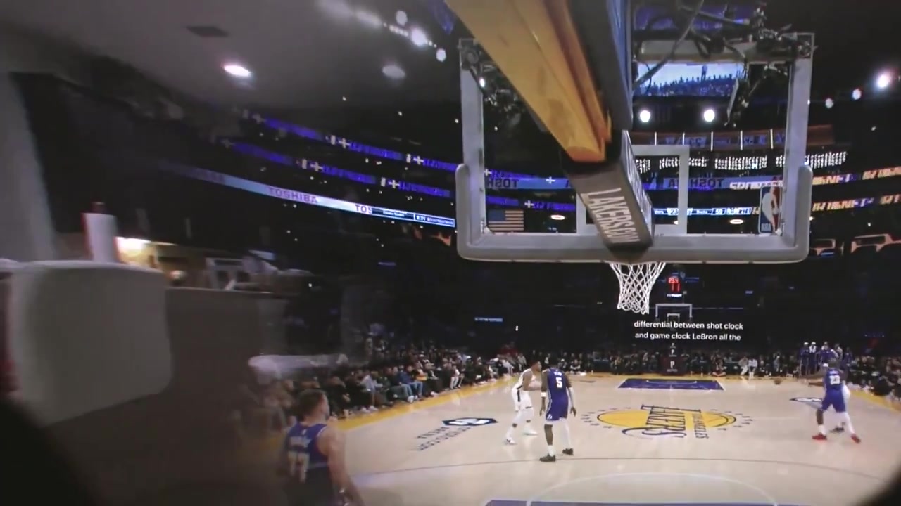 Lakers vs Bucks was streamed live to Apple Vision Pro in 3D 180 degrees through-the-lens footage