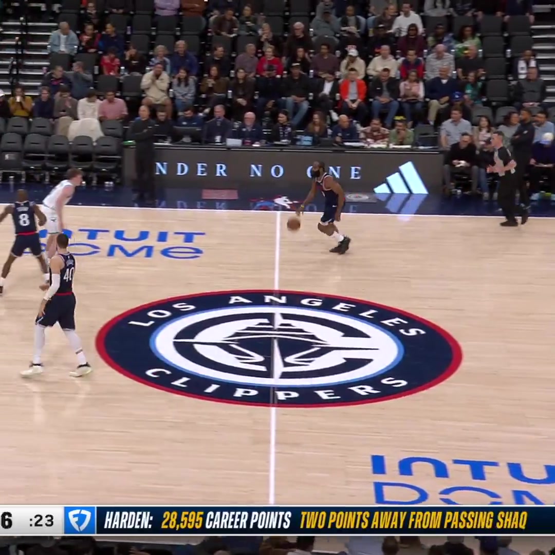 This shot from James Harden pushes him to 9 all time in scoring