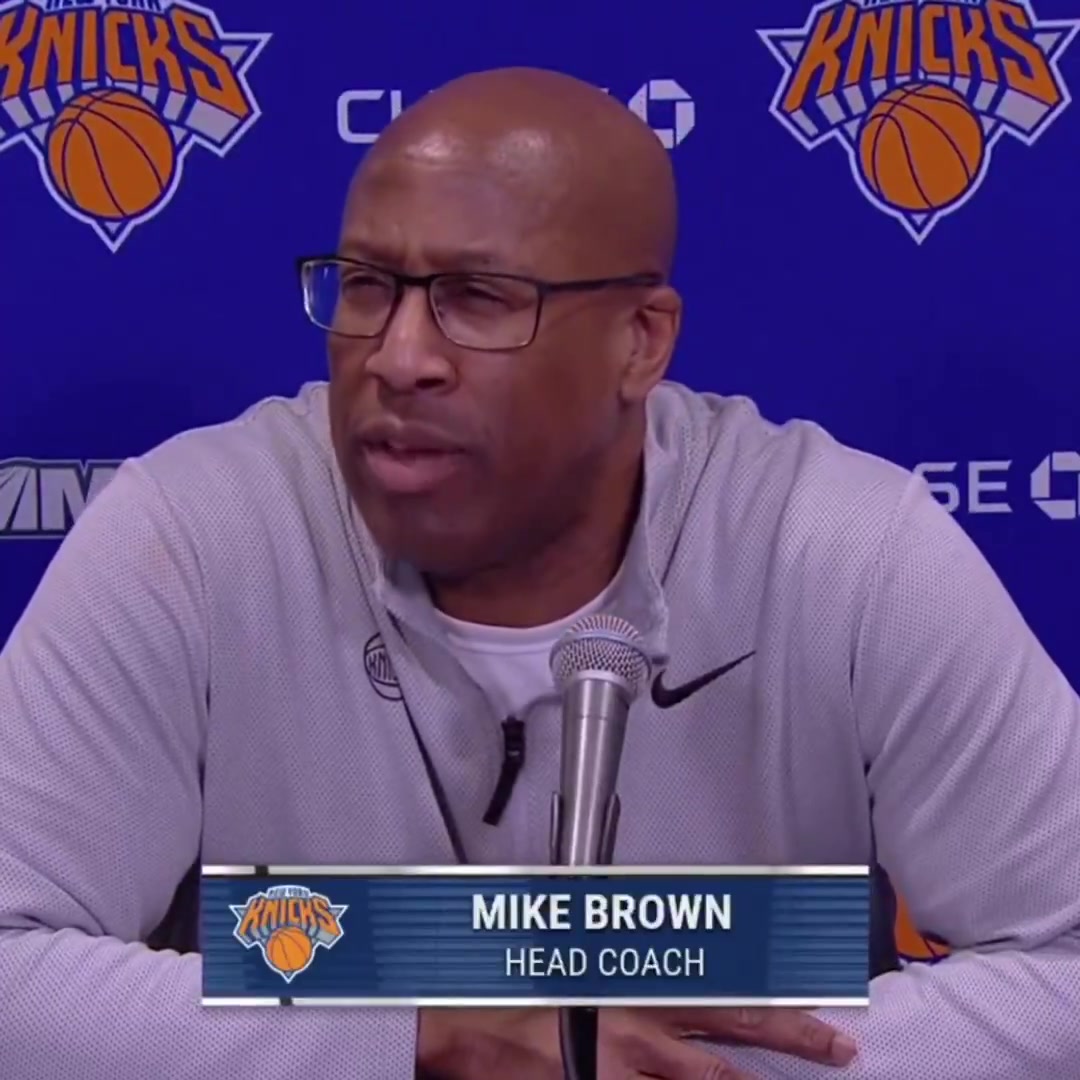Mike Brown talks KAT laying down on defense wo getting back vs SAC When you fall down you gotta get up you gotta sprint down the floor Even if you're the last guy up the floor you gotta get down there in case there's a long rebound there was no sense of urgency it was a 5 point swing