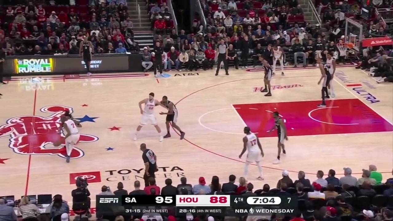 Castle suffocates KD on the perimeter then Wemby forces a shot clock violation with the block KD is not happy