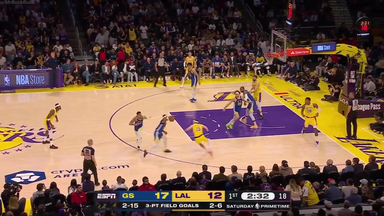 Luke Kennard full highlights in his debut for the Los Angeles Lakers against the Golden State Warriors 105-99 W - 10 Points 2 Rebounds 2 Assists 1 Steal