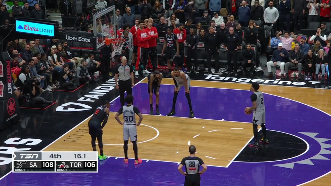 Dylan Harper misses both clutch FTs but finds his own rebound