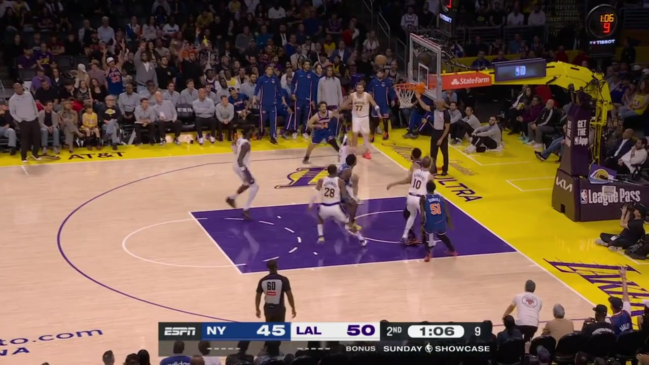 Luka Doncic gets tangled off the ball with Landry Shamet and gets called for the offensive foul 3rd foul late in the 2nd quarter with replays