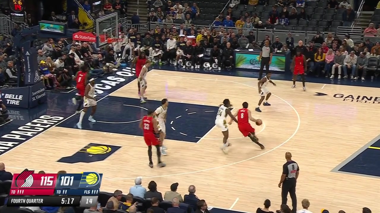 Taelon Peter manages to soar up high and throw down the alley-oop dunk