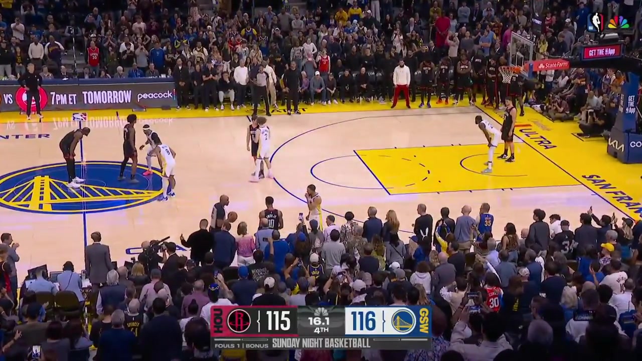 Alperen Sengun hits the game-winner in the paint over Brandin Podziemski as Steph Curry misses the potential game-winning deep 3 with replaysRockets win