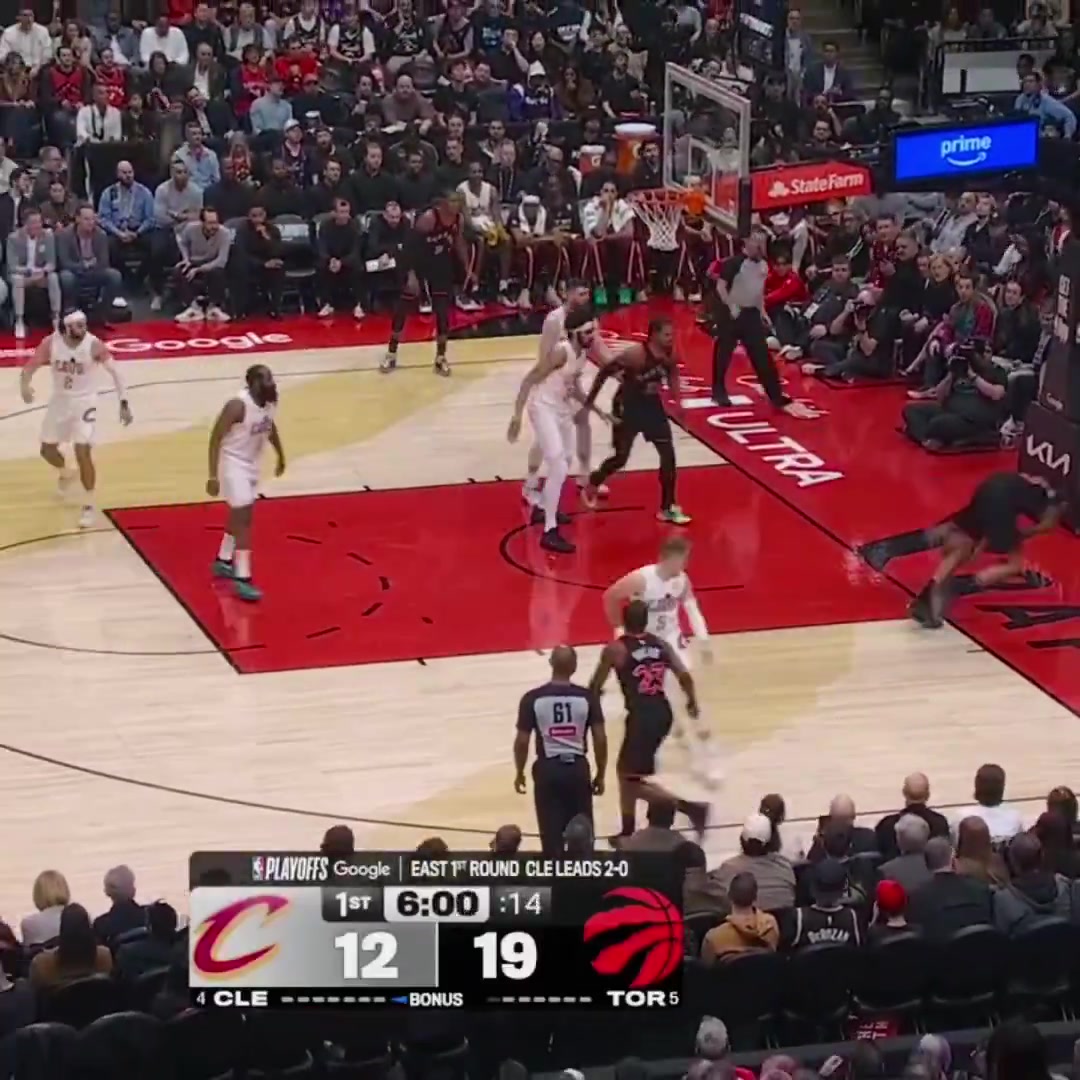 Collin Murray-Boyles Game 3 RaptorsCavaliers 2282 1 block 1 steal