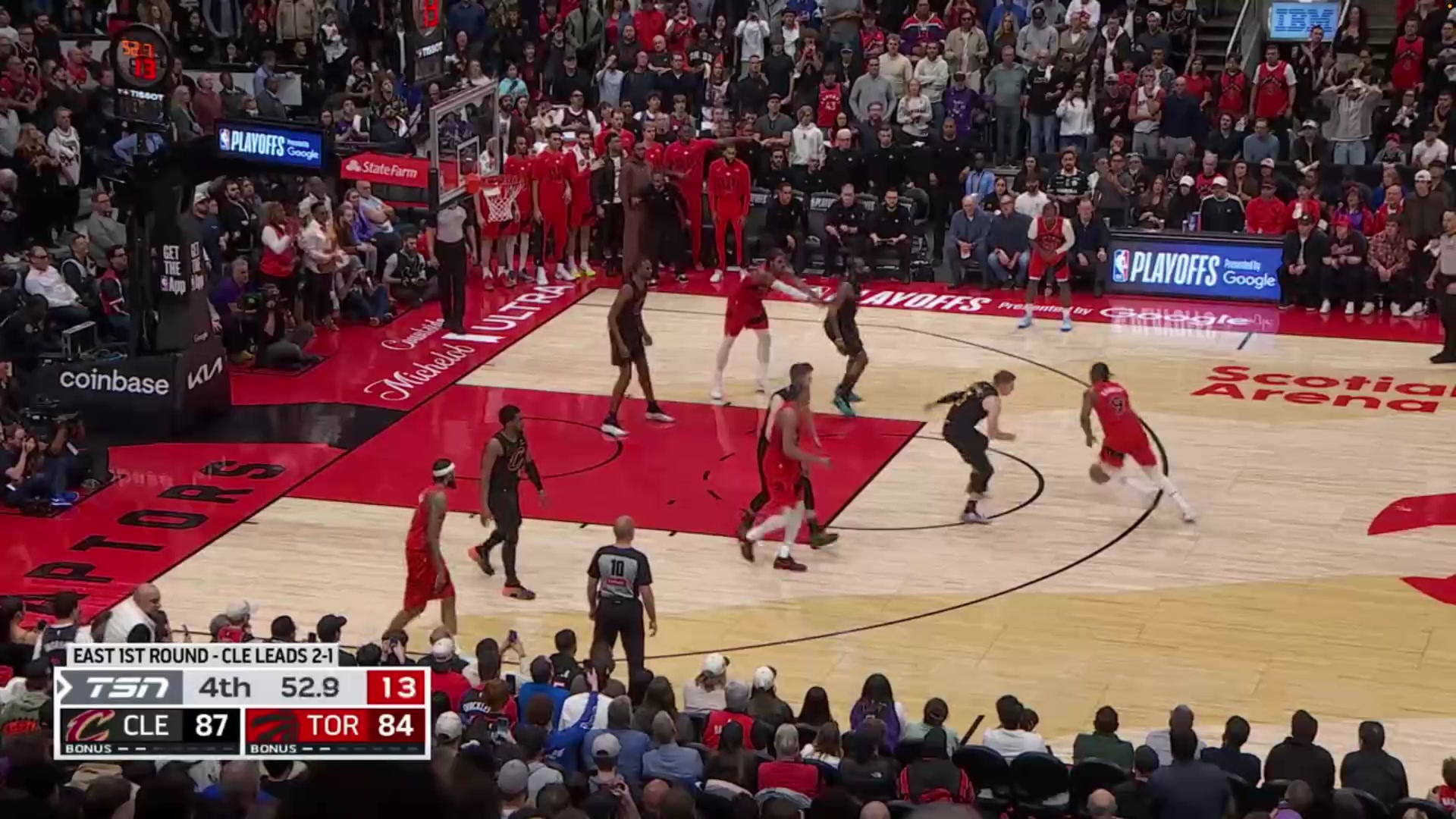 Jamal Shead hustles hard and forces the 8 second call